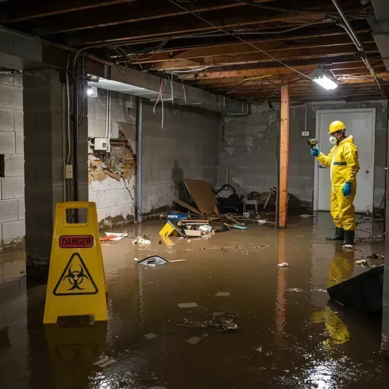 Flooded Basement Electrical Hazard in Montezuma County, CO Property