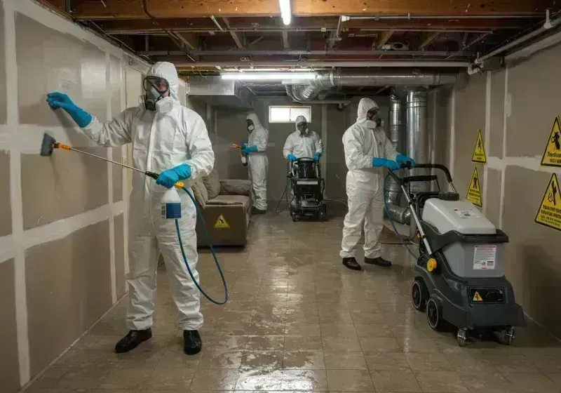 Basement Moisture Removal and Structural Drying process in Montezuma County, CO